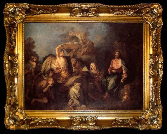 framed  Charles de Lafosse The Temptation of Christ, ta009-2